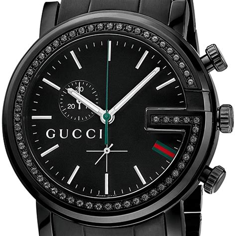 gucci watch with g face with diamonds black|digital gucci watch with diamonds.